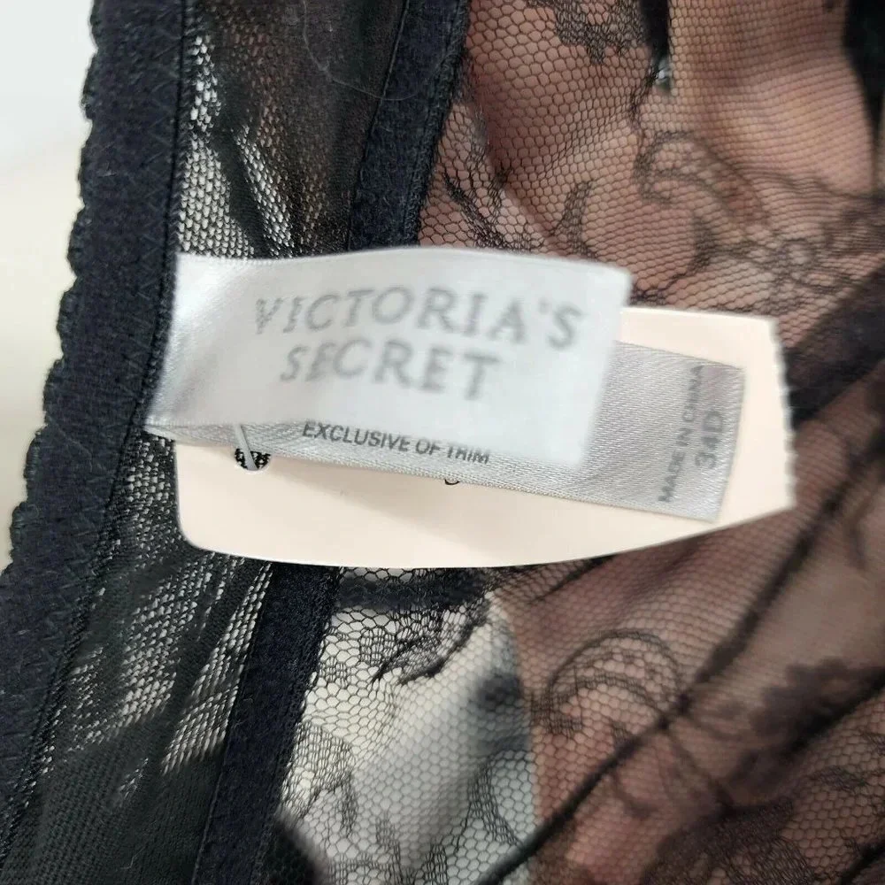 Victoria Secret Women's Sexy Little Things Lace Baby Doll Nightie Size 34D NWT - Picture 7 of 12